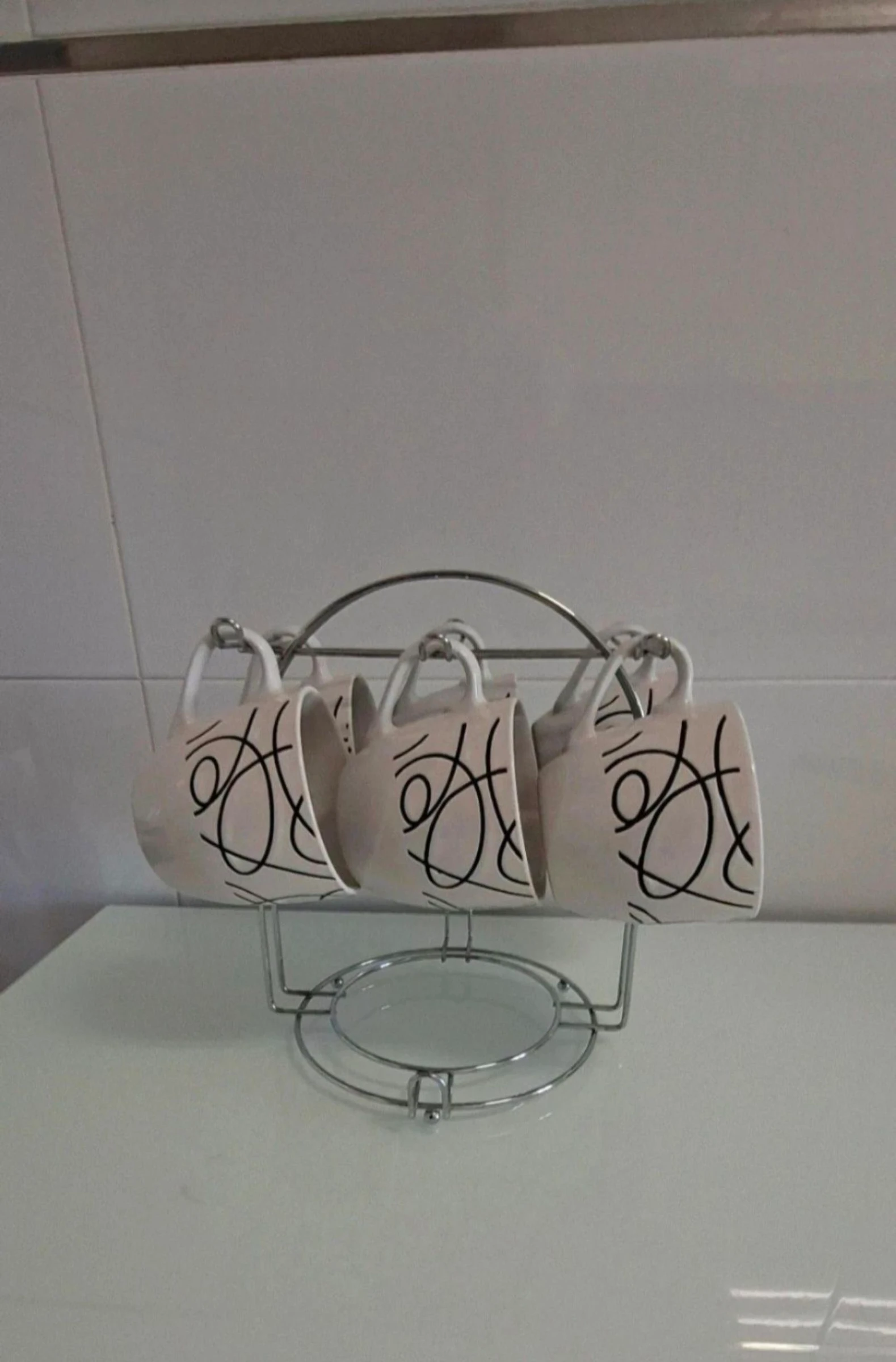Juego de 6 tazas con soporte